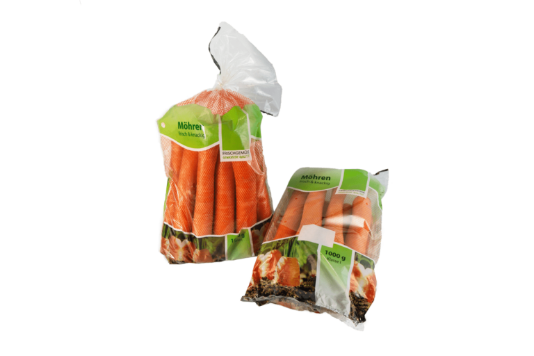 Möhren Karotten Verpackung Polyethylen