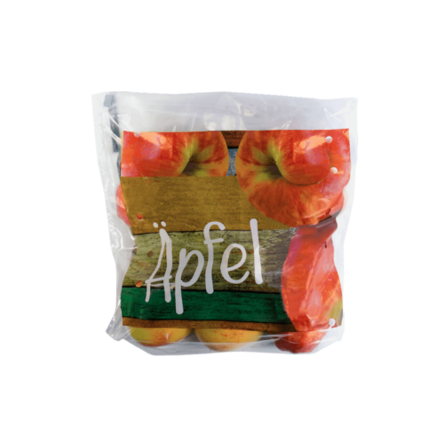 Apfel Obst Verpackung Polyethylen Kunststoff